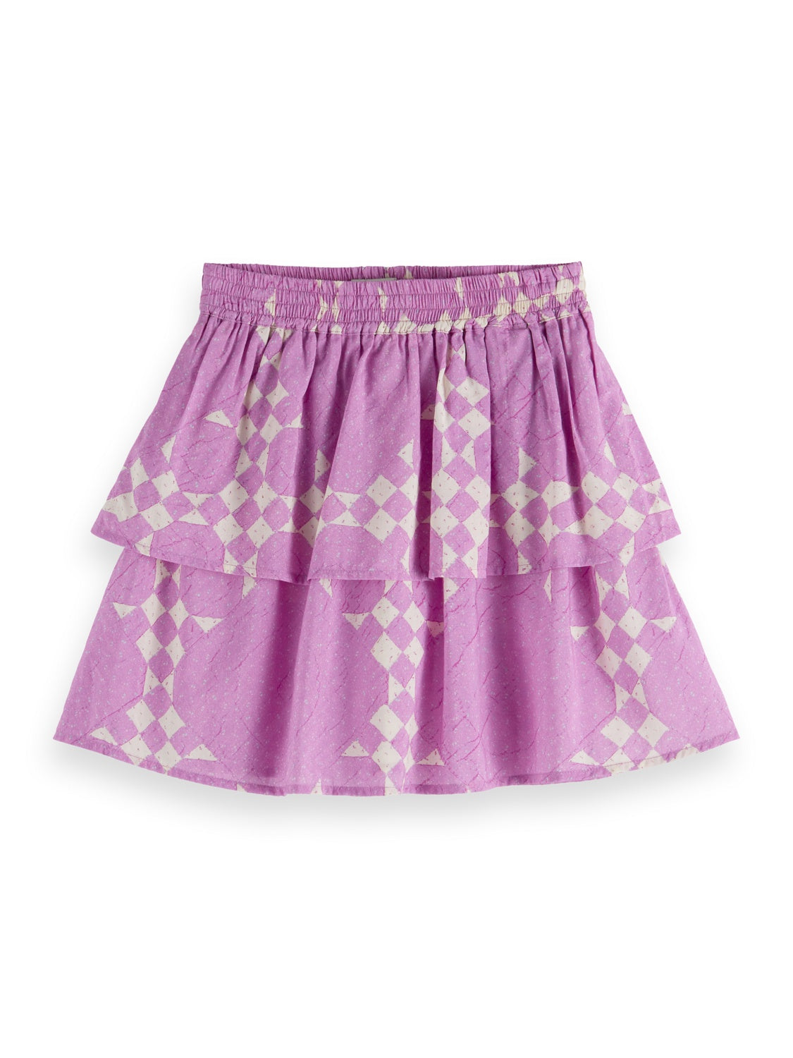 Kids - Printed tiered skirt