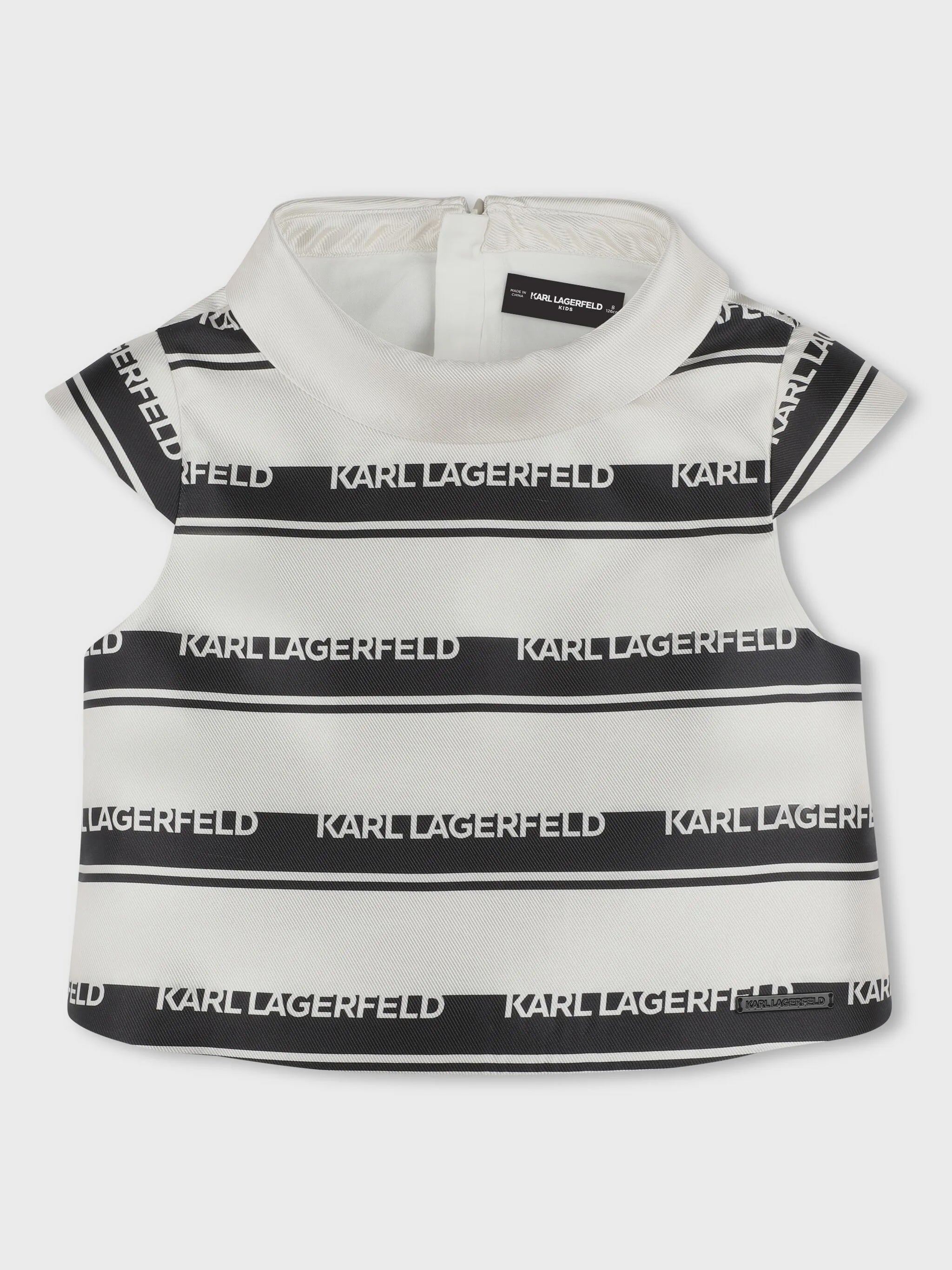 Karl Lagerfeld Kids Blouse with logo stripes