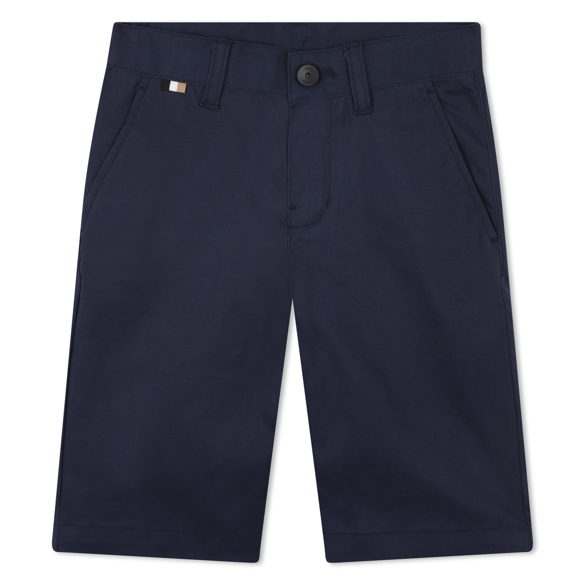 BOSS Lined chino Bermuda short-Navy