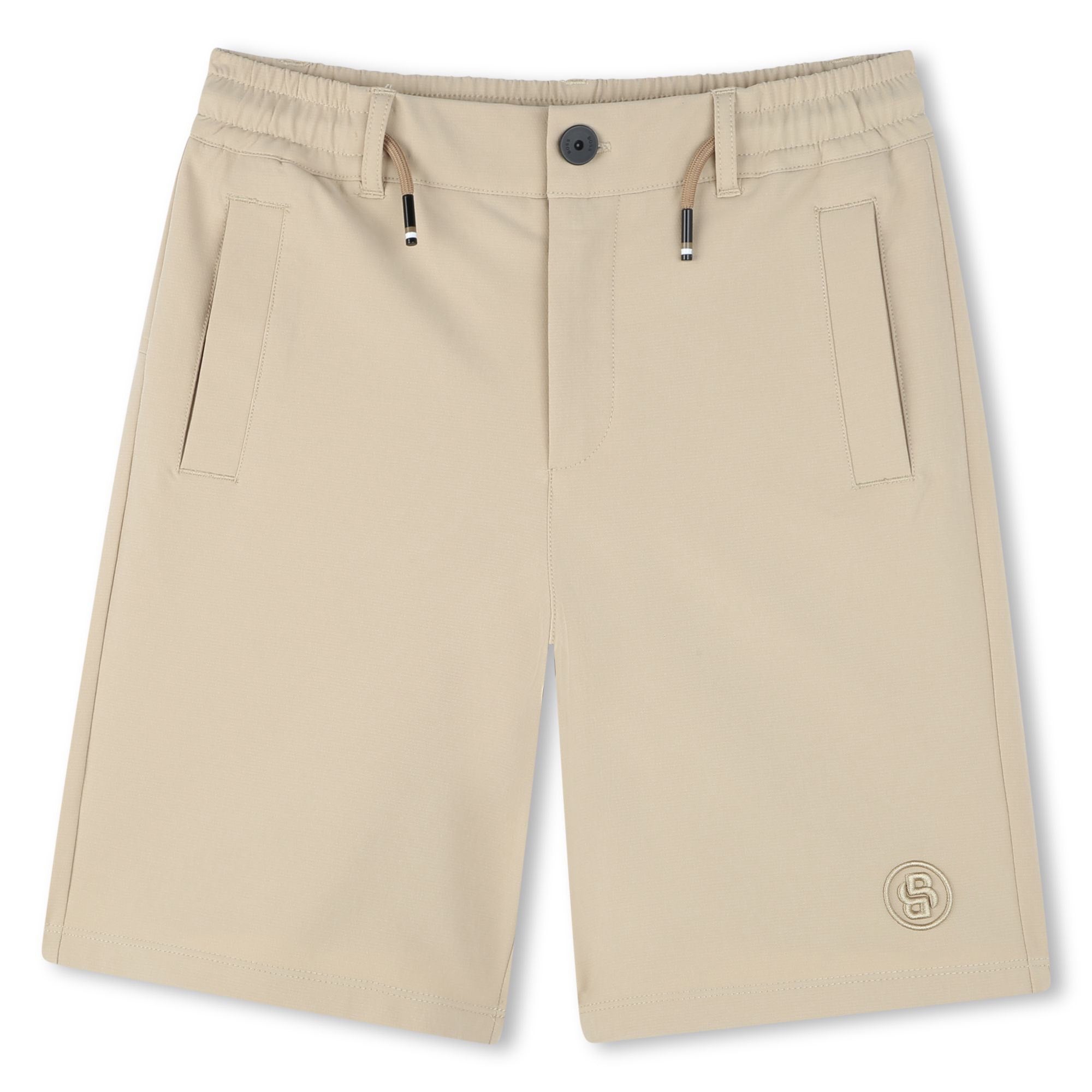 Boss Buttoned Bermuda shorts-Sand