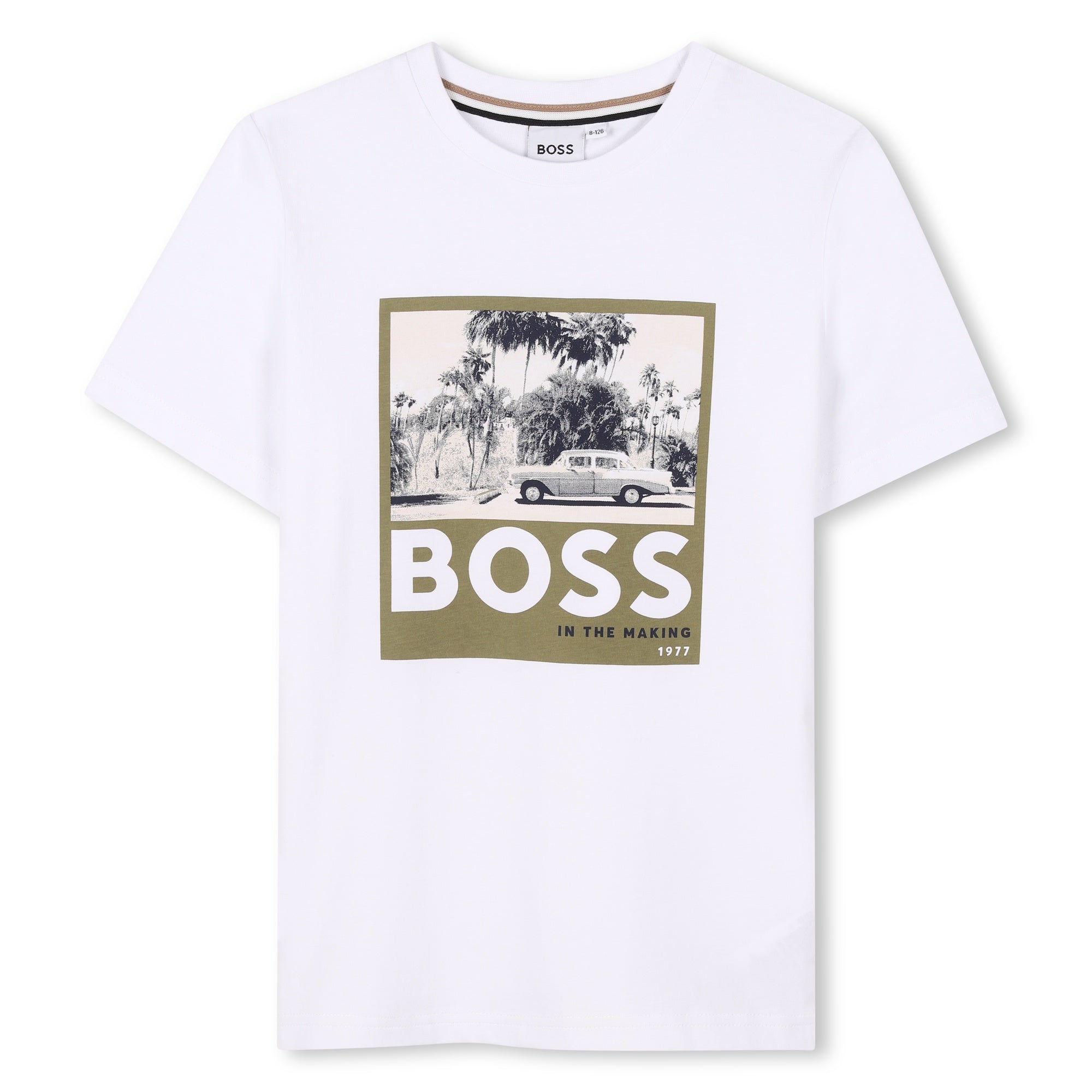 BOSS White Print T-shirt