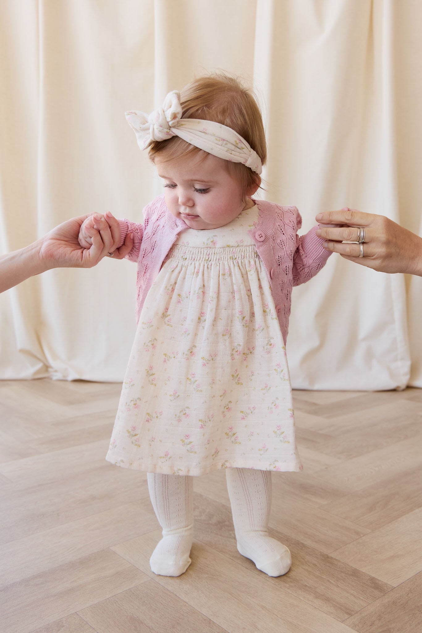Organic Cotton Muslin Tiana Dress-Emelia Pink