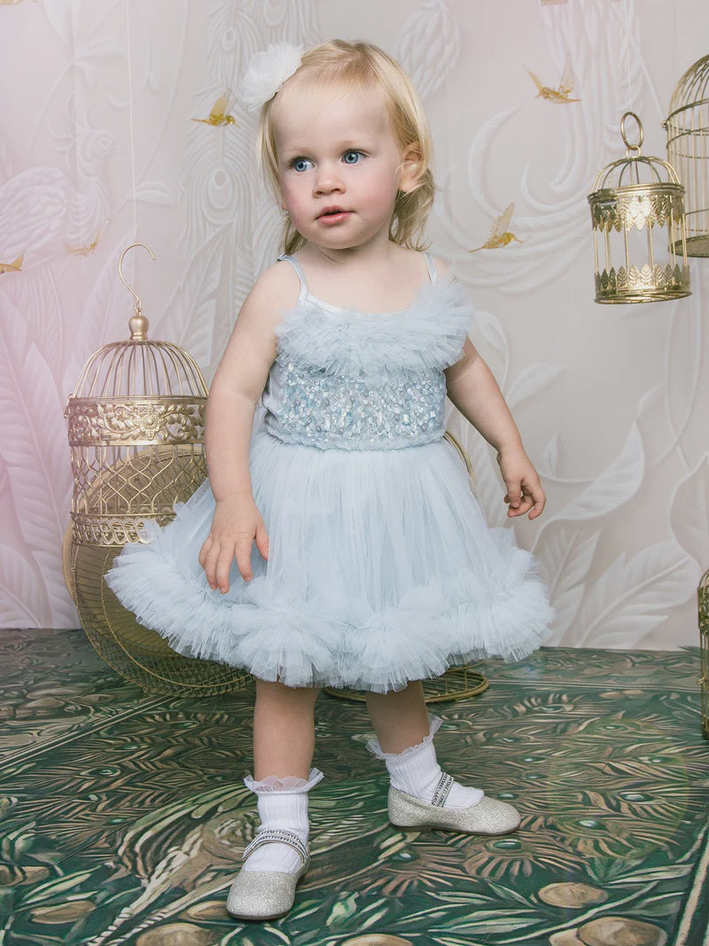 BEBE COASTAL GLOW TUTU DRESS