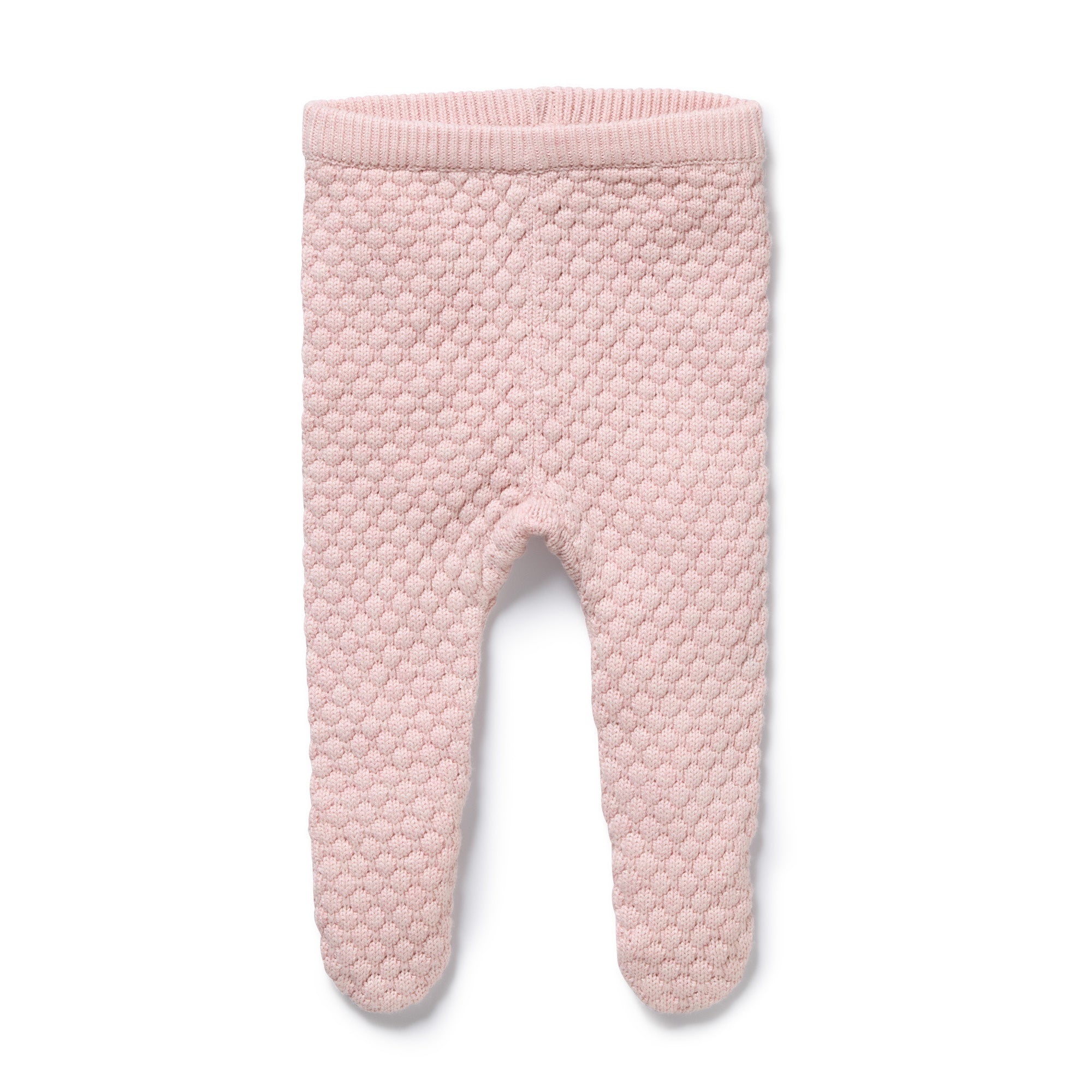 Marshmellow Organic Knitted Bubble Legging with Feet