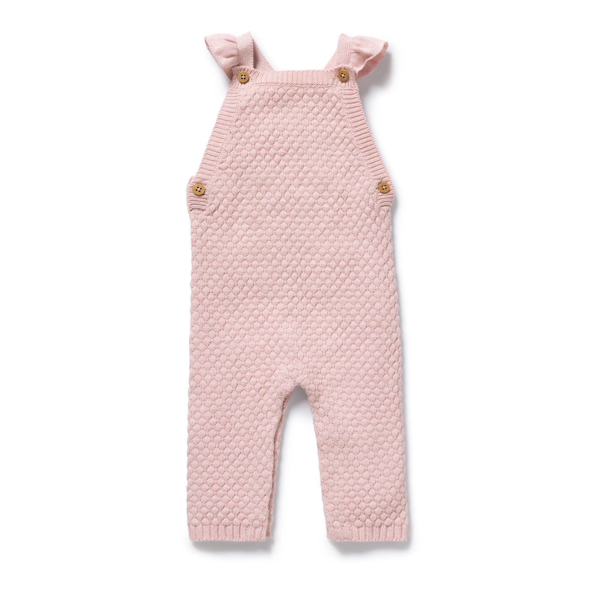 Marshmellow Organic Knitted Bubble Ruffle Overall