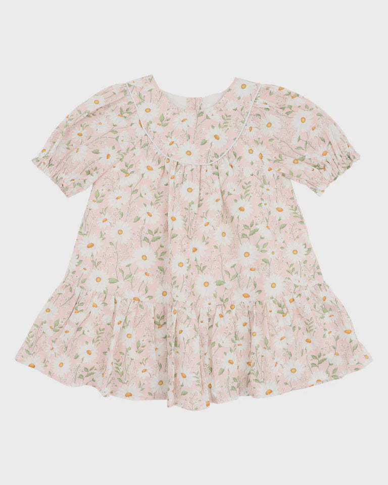 TESS PRINT SS DRESS 1-7YRS
