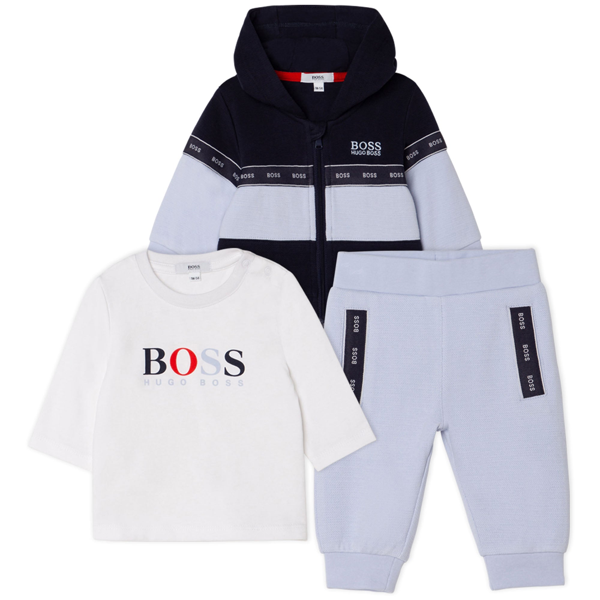 Baby blue hugo boss tracksuit online